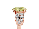 Rose gold Fancy Yellow Oval  Cluster Diamond Engagement Ring with Pavé Band and Four-Prong Setting_37