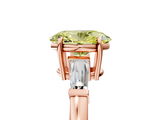Rose gold Fancy Yellow Oval  Cut Diamond Ring with Tapered Baguette Side Stones in Four-Prong Setting_8