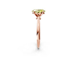 Rose gold Fancy Yellow Oval Cut Diamond Solitaire Engagement Ring with Classic Band and Four-Prong Setting_38