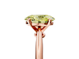 Rose gold Fancy Yellow Oval Cut Diamond Solitaire Engagement Ring with Classic Band and Four-Prong Setting_41