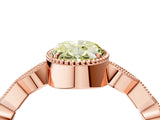 Rose gold Fancy Yellow Oval  Milgrain Marquise Diamond Twist Band Ring_66