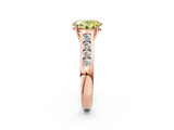 Rose gold Fancy Yellow Oval  Solitaire Channel-Set Diamond Engagement Ring with Four-Prong Setting_34
