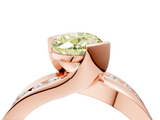 Rose gold Fancy Yellow Oval  Solitaire Channel-Set Split Shank Ring with Tension Prong Setting_7