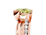 Rose gold Fancy Yellow Oval  Solitaire Channel-Set Split Shank Ring with Tension Prong Setting_8