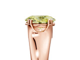 Rose gold Fancy Yellow Oval  Solitaire Diamond Ring with Six-Prong Cathedral Setting_37
