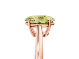 Rose gold Fancy Yellow Oval  Solitaire Diamond Ring with Split Shank and Four-Prong Setting_17
