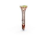 Rose gold Fancy Yellow Oval  Solitaire Pave Split Shank Engagement Ring with Six-Prong Setting_39