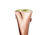 Rose gold Fancy Yellow Oval  Solitaire Tension Set Diamond Ring_25