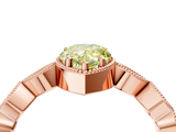 Rose gold Fancy Yellow Pear  Cut Diamond Milgrain Marquise Band with Prong Setting_7