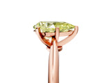 Rose gold Fancy Yellow Pear Cut Diamond Solitaire Engagement Ring with Classic Band and Four-Prong Setting_29