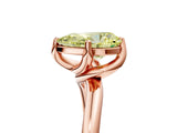 Rose gold Fancy Yellow Pear Cut Diamond Solitaire Engagement Ring with Four-Prong Setting and Classic Band_25