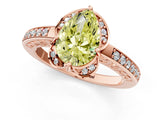 Rose gold Fancy Yellow Pear  Cut Halo Diamond Ring with Channel Set Band and Four-Prong Setting_33
