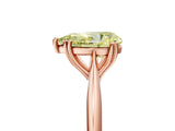 Rose gold Fancy Yellow Pear Cut Solitaire Diamond Ring with Six-Prong Setting and Classic Band_17