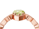 Rose gold Fancy Yellow Pear  Milgrain Marquise Diamond Twist Band Ring_66