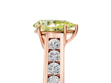 Rose gold Fancy Yellow Pear  Solitaire Channel-Set Diamond Engagement Ring with Four-Prong Setting_37