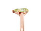 Rose gold Fancy Yellow Pear  Solitaire Diamond Ring with Four-Prong Setting and Classic Band_8