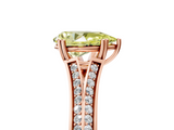 Rose gold Fancy Yellow Pear  Solitaire Pave Split Shank Engagement Ring with Six-Prong Setting_42