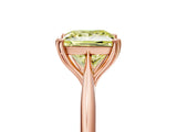Rose gold Fancy Yellow Princess Cut Solitaire Diamond Ring with Six-Prong Setting and Classic Band_17