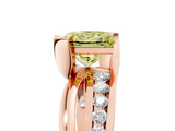Rose gold Fancy Yellow Princess  Solitaire Channel-Set Split Shank Ring with Tension Prong Setting_8