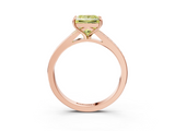 Rose gold Fancy Yellow Princess  Solitaire Pavé Band with Four-Prong Setting_21