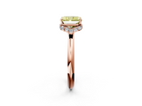 Rose gold Fancy Yellow Radiant  Brilliant Solitaire Engagement Ring with Six-Prong Setting and Classic Band_22