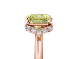 Rose gold Fancy Yellow Radiant  Brilliant Solitaire Engagement Ring with Six-Prong Setting and Classic Band_25