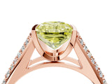 Rose gold Fancy Yellow Radiant Cut Cut Diamond Channel Set Pave Band with Tension Prong Setting_4