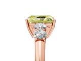 Rose gold Fancy Yellow Radiant  Cut Diamond Five-Stone Prong Set White Gold Ring_37