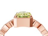 Rose gold Fancy Yellow Radiant  Cut Diamond Milgrain Marquise Band with Prong Setting_7