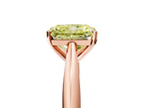 Rose gold Fancy Yellow Radiant Cut Diamond Solitaire Engagement Ring with Cathedral Setting and Four-Prong Mount_83
