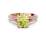 Rose gold Fancy Yellow Radiant  Solitaire Pave Split Shank Engagement Ring with Six-Prong Setting_37