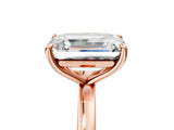 Rose gold Fancy Yellow Radiant  and Emerald Cut Toi Moi Ring with Prong Setting_52
