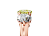 Rose gold Fancy Yellow Round Cut Diamond Three-Stone Ring with Prong Setting and Classic Band_44
