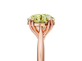Rose gold Fancy Yellow Round Cut Solitaire Diamond Ring with Six-Prong Setting and Classic Band_17
