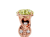 Rose gold Fancy Yellow Round Cut Solitaire Milgrain Leaf Band with Prong Setting_5