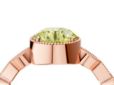 Rose gold Fancy Yellow Round  Milgrain Marquise Diamond Twist Band Ring_67