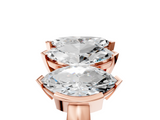 Rose gold Five Stone Marquise Diamond Prong Set White Gold Band_24