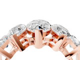 Rose gold Five-Stone Marquise Diamond Prong Set White Gold Band_25