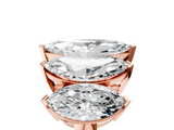 Rose gold Five-Stone Marquise Diamond Prong Set White Gold Band_26