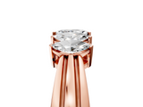 Rose gold Five-Stone Marquise Diamond Split Shank Ring with Shared Prong Setting_26