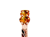 Rose gold Five-Stone Round Citrine Prong-Set Band_23