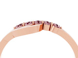 Rose gold Five-Stone Round Morganite Crossover Band with Prong Setting_22
