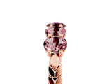 Rose gold Five-Stone Round Morganite Prong-Set Band_23