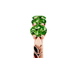 Rose gold Five-Stone Round Peridot Prong-Set Band_23