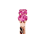 Rose gold Five-Stone Round Pink Sapphire Prong-Set Band_23