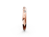 Rose gold Flush Set Round Diamond Comfort Fit Band_88