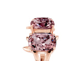 Rose gold Four-Stone Elongated Cushion Morganite Band with Nature-Inspired Prong Setting_11