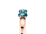 Rose gold Four-Stone Round Blue Topaz Prong-Set Band_23