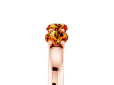 Rose gold Four-Stone Round Citrine Prong-Set Band_23