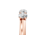 Rose gold Four-Stone Round Diamond Prong-Set Band_42